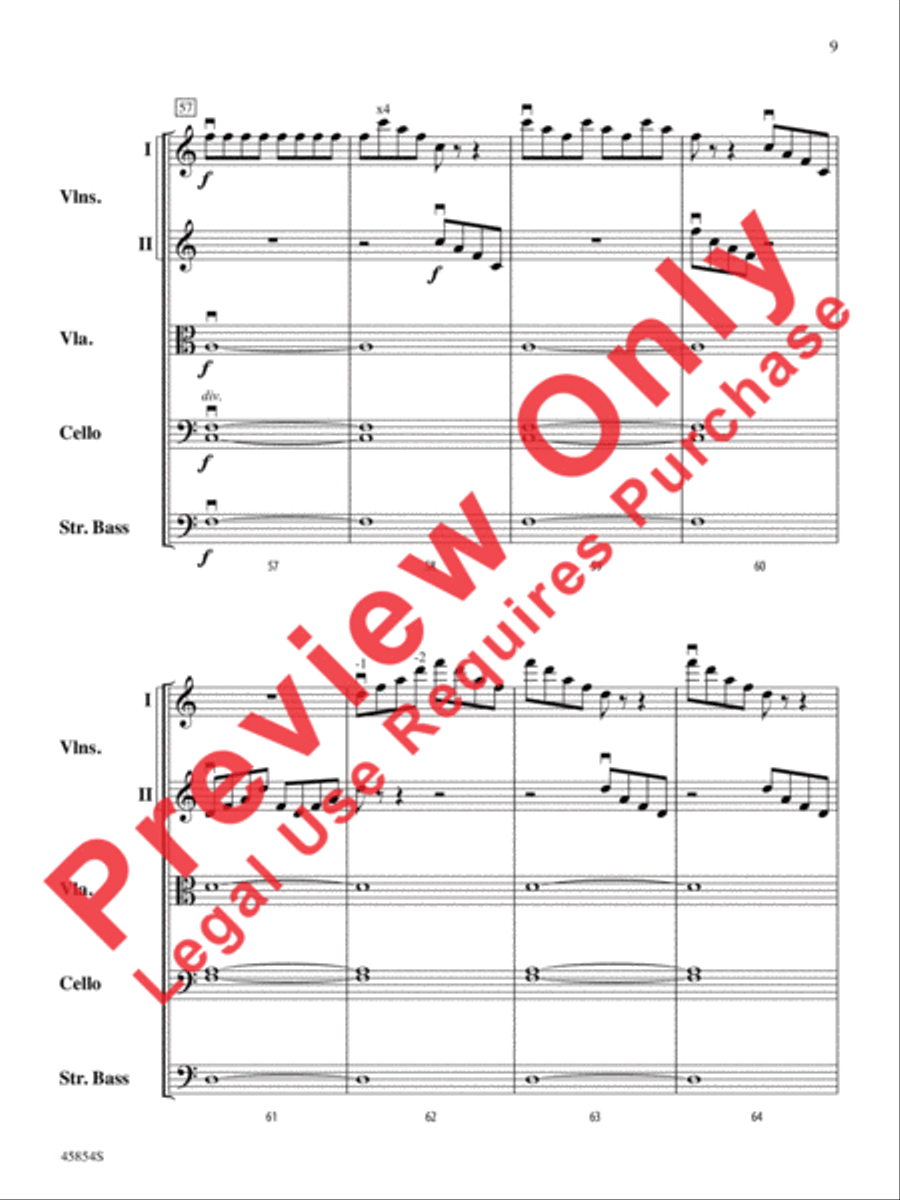 Allegro for Hydroponic Systems String Orchestra scores gallery preview page 10