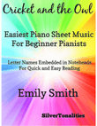 The Cricket and the Owl Easiest Piano Sheet Music for Beginner Pianists mini preview