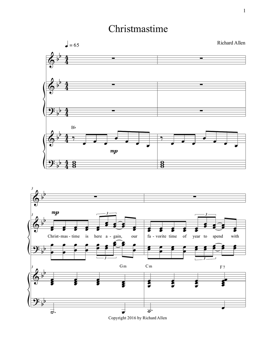 The Greatest Gift of All 4-Part scores gallery preview page 5