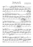 Pavane, Gabriel Faure, op. 50, for flute, b flat clarinet, and bassoon or cello