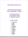 Three Pieces for Violoncello and Winds (Score)