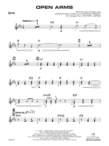Open Arms: Guitar