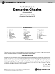 Danse des Ghazies: Score
