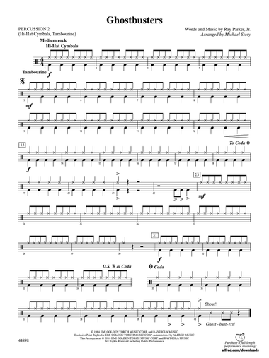 Ghostbusters (from Ghostbusters): 2nd Percussion