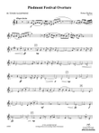 Piedmont Festival Overture: B-flat Tenor Saxophone mini preview