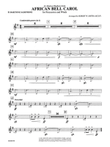 African Bell Carol (for Percussion and Winds): E-flat Baritone Saxophone mini preview