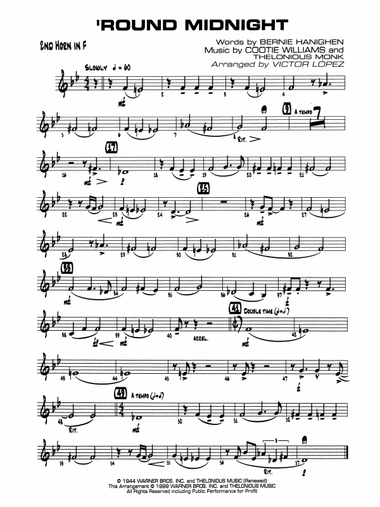 'Round Midnight: 2nd F Horn
