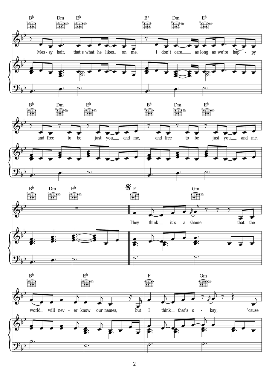 2 Poor Kids 2 Poor Kids Piano, Vocal scores gallery preview page 2