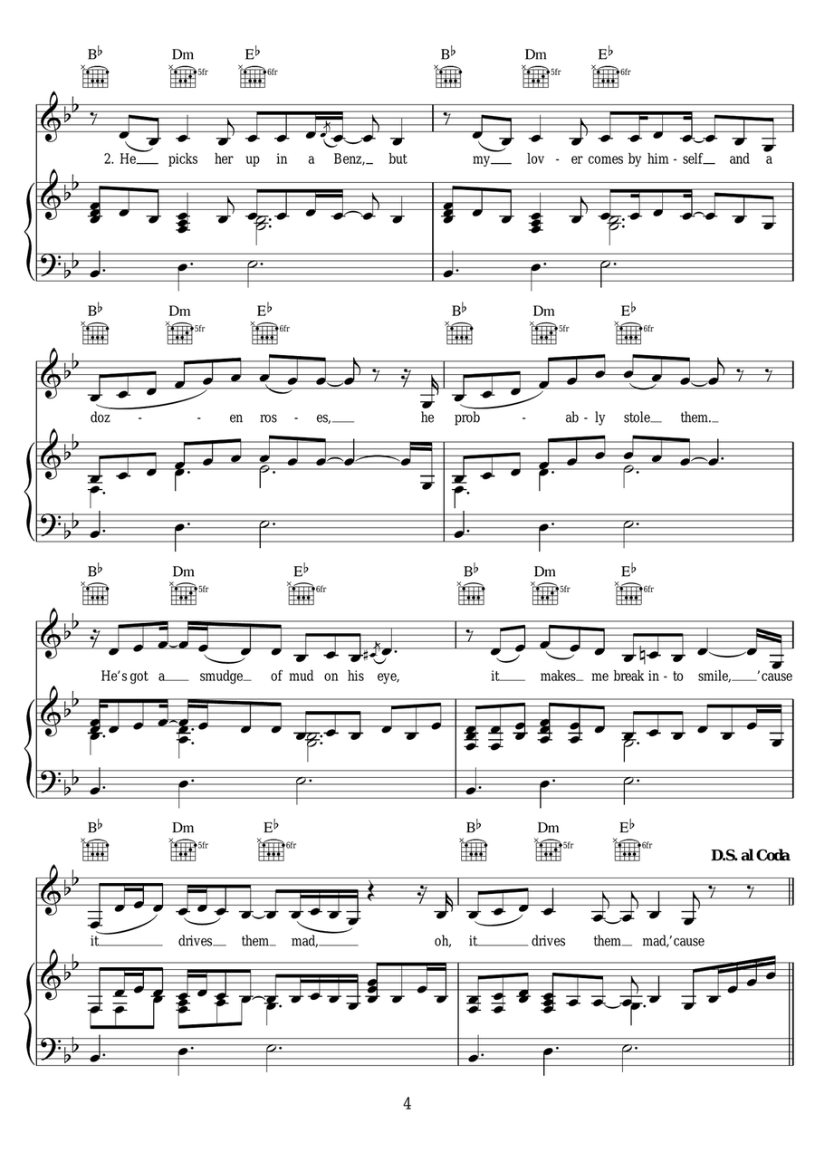 2 Poor Kids 2 Poor Kids Piano, Vocal scores gallery preview page 4