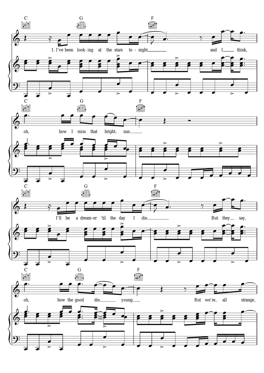 Spirits Spirits Piano, Vocal scores gallery preview page 2
