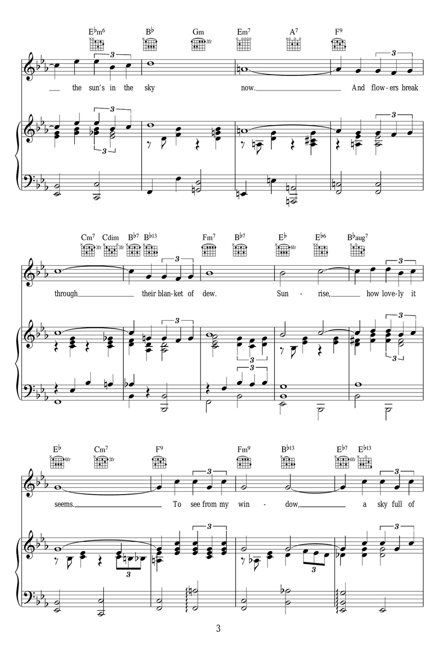 Day Break Day Break Piano, Vocal scores gallery preview page 3