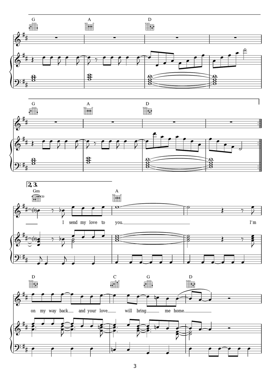 Blue Savannah Blue Savannah Piano, Vocal scores gallery preview page 3