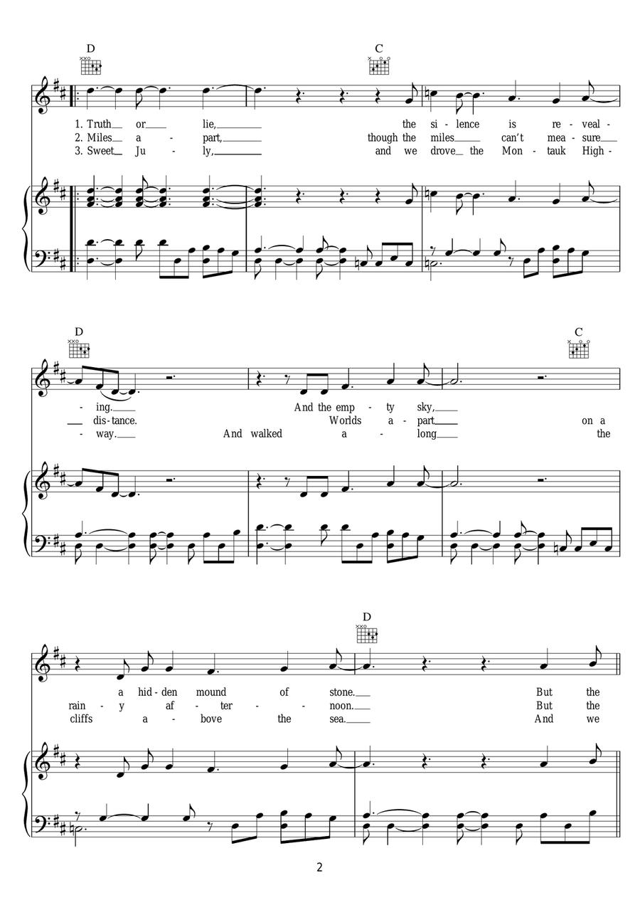 Dazzling Blue Dazzling Blue Piano, Vocal scores gallery preview page 2