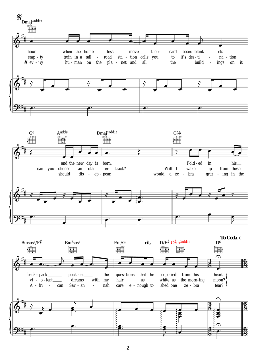 Questions For The Angels Questions For The Angels Piano, Vocal scores gallery preview page 2