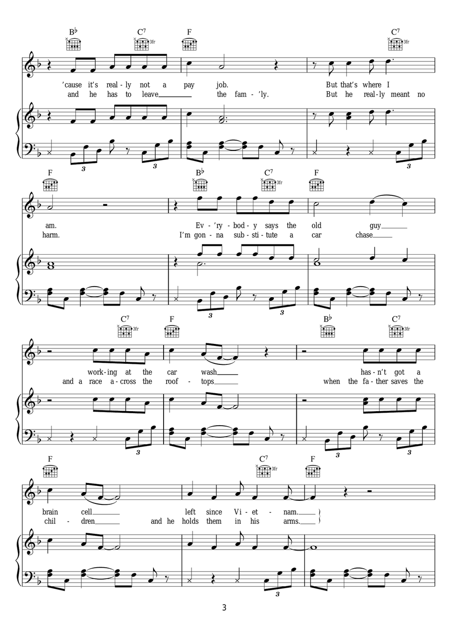 Rewrite by Paul Simon Piano, Vocal - Digital Sheet Music page 3