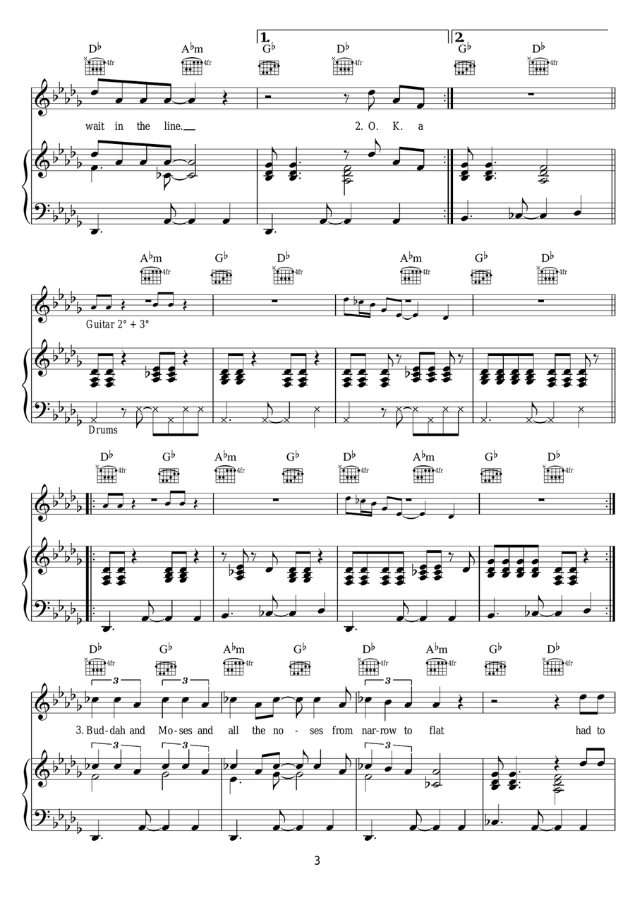 The Afterlife The Afterlife Piano, Vocal scores gallery preview page 3