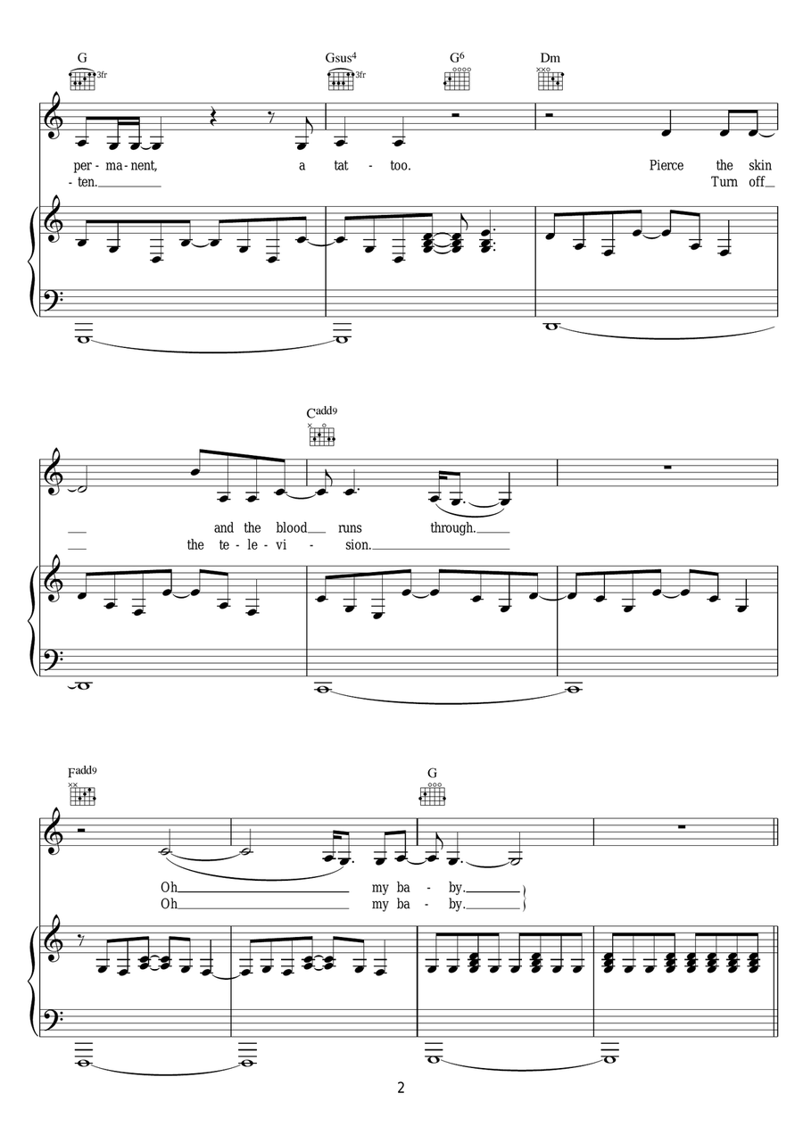 Right In Time Right In Time Piano, Vocal scores gallery preview page 2