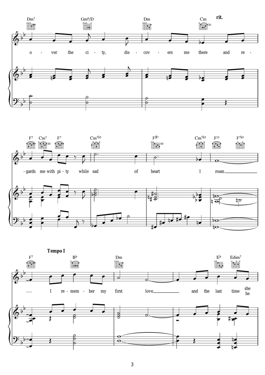 I Remember The Cornfields Piano, Vocal scores gallery preview page 3