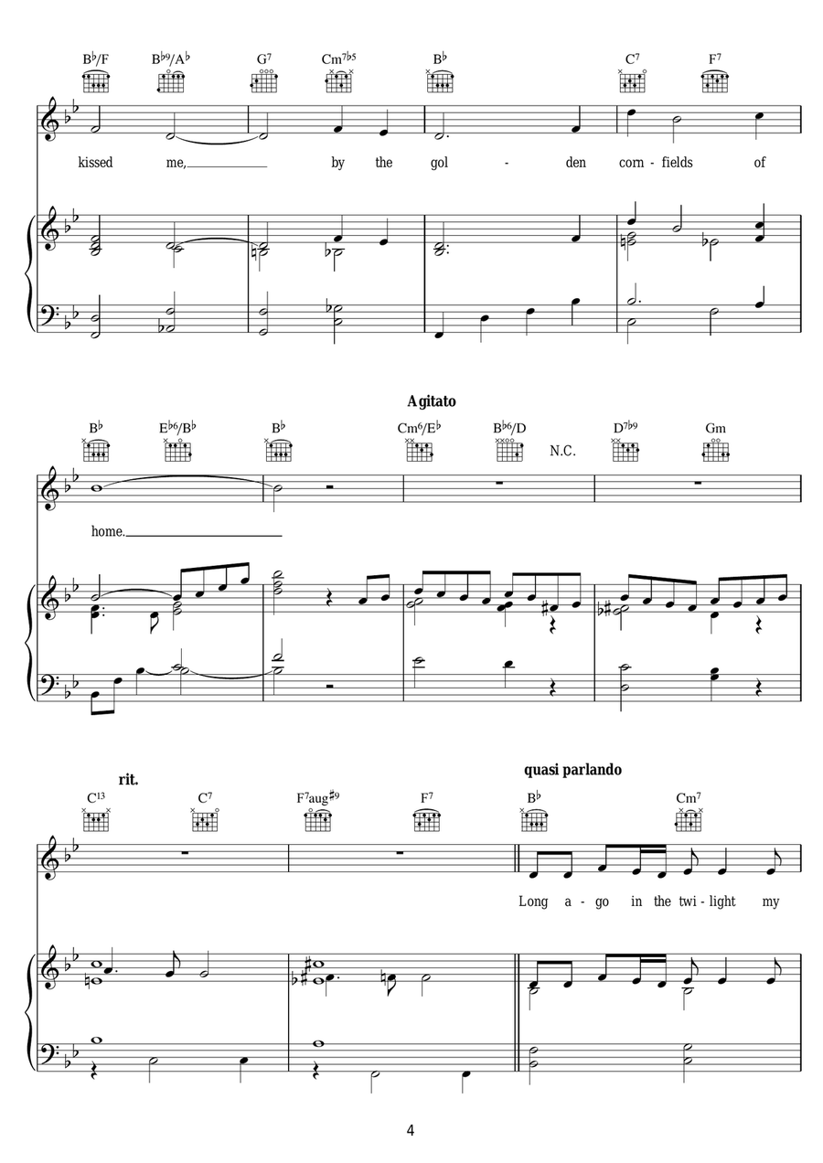 I Remember The Cornfields Piano, Vocal scores gallery preview page 4