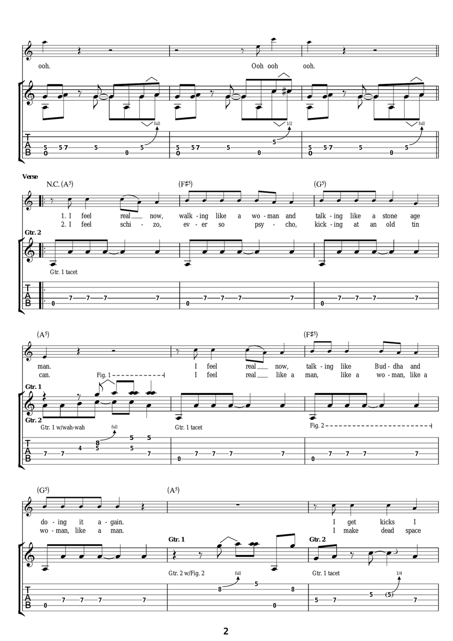 Can't Get Enough Can't Get Enough Electric Guitar scores gallery preview page 2