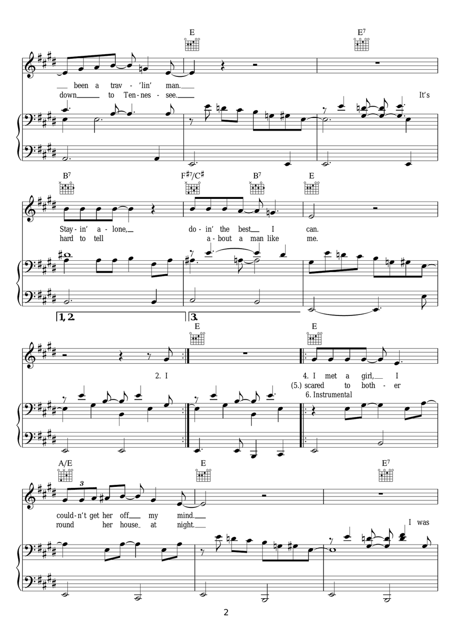 Police Dog Blues Police Dog Blues Piano, Vocal scores gallery preview page 2