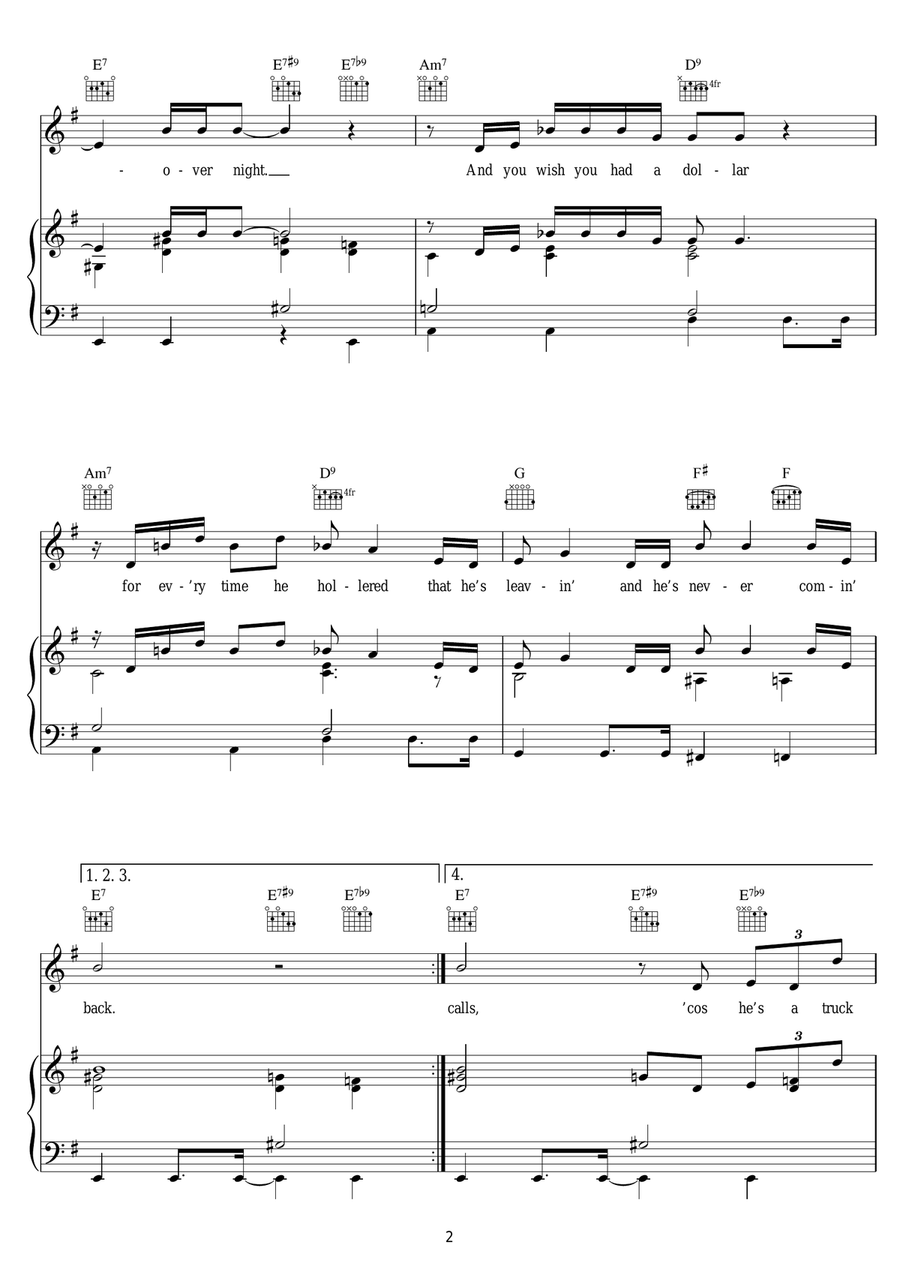 Semi Suite Semi Suite Piano, Vocal scores gallery preview page 2