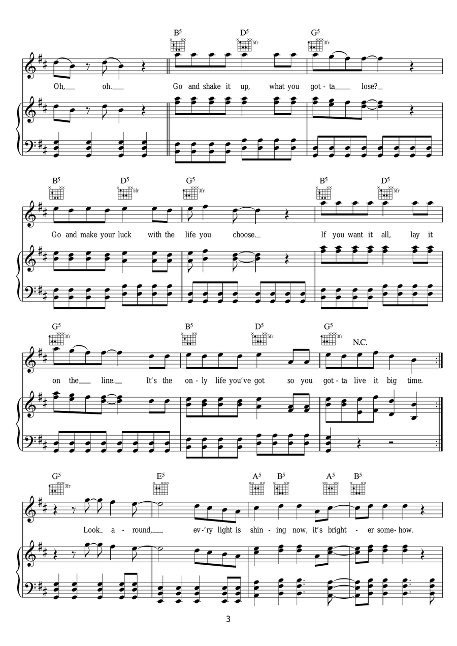 Big Time Rush Big Time Rush Piano, Vocal scores gallery preview page 3
