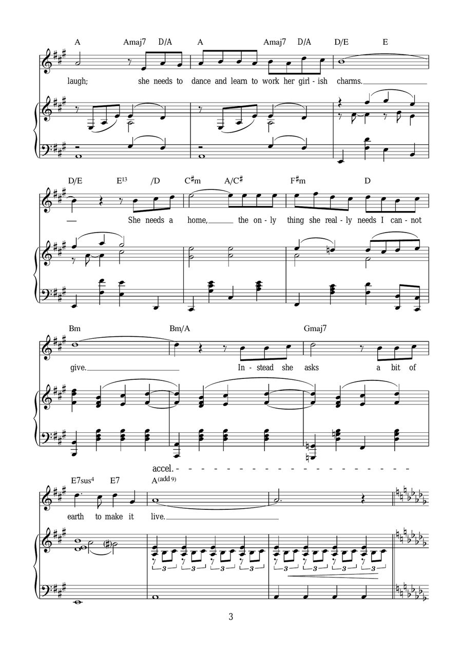 A Bit Of Earth A Bit Of Earth Piano, Vocal scores gallery preview page 3