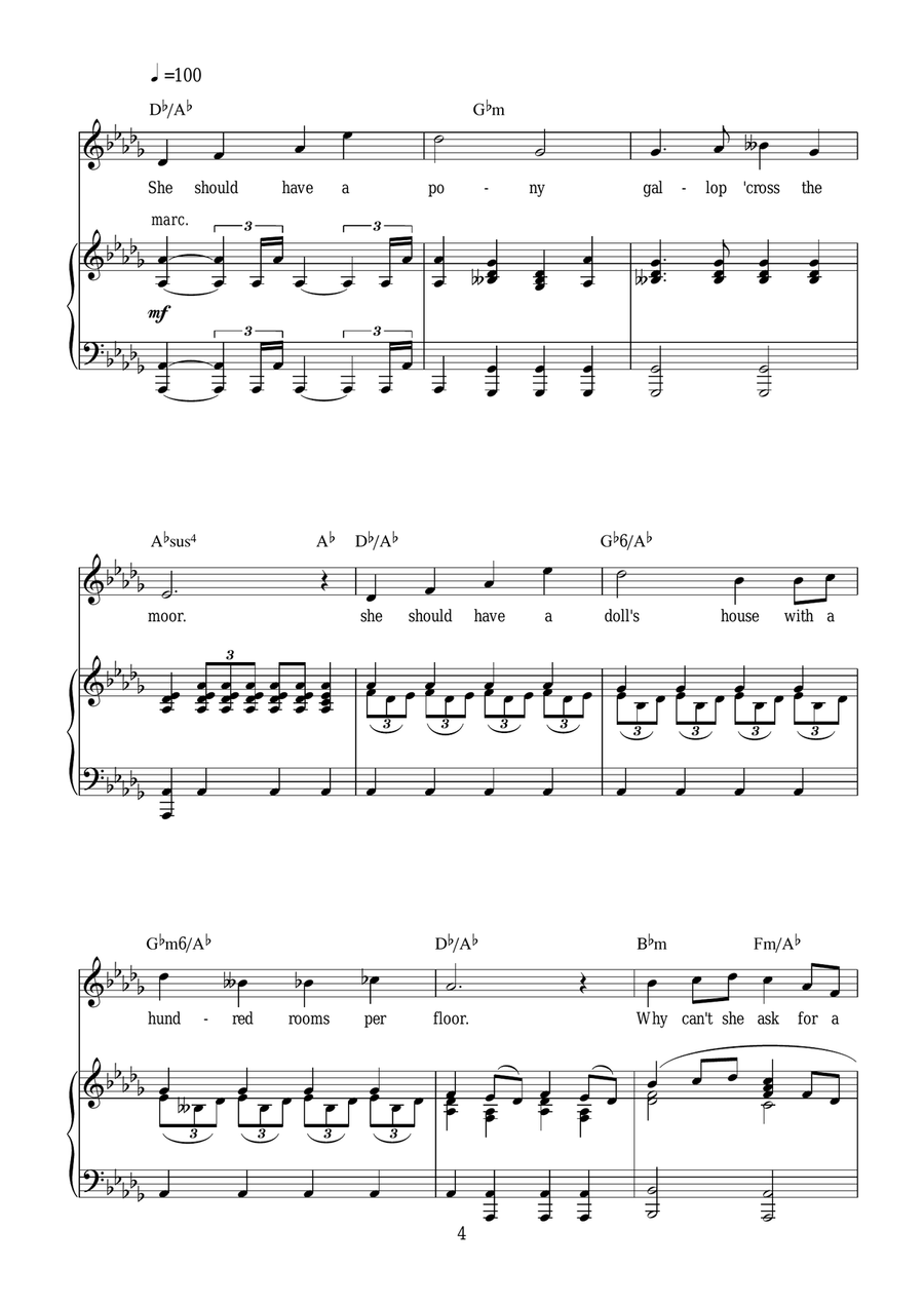 A Bit Of Earth A Bit Of Earth Piano, Vocal scores gallery preview page 4