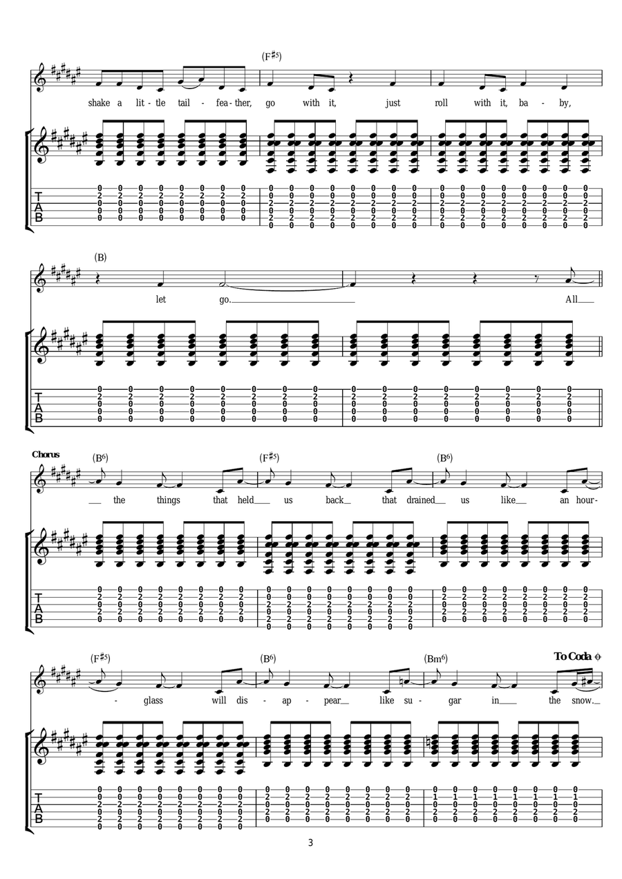 Sugar In The Snow Sugar In The Snow Electric Guitar scores gallery preview page 3