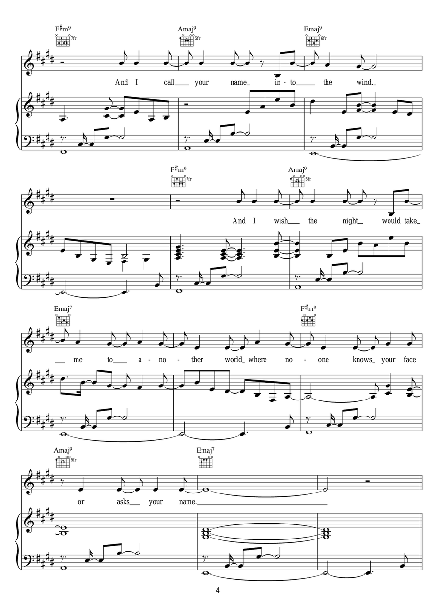 Immigrant Immigrant Piano, Vocal scores gallery preview page 4