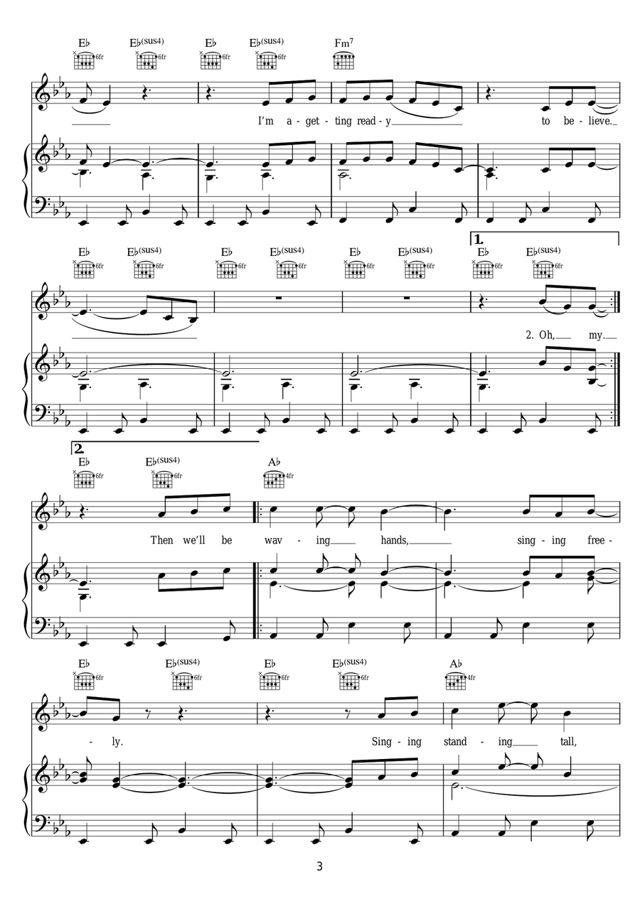 I'm Getting Ready I'm Getting Ready Piano, Vocal scores gallery preview page 3
