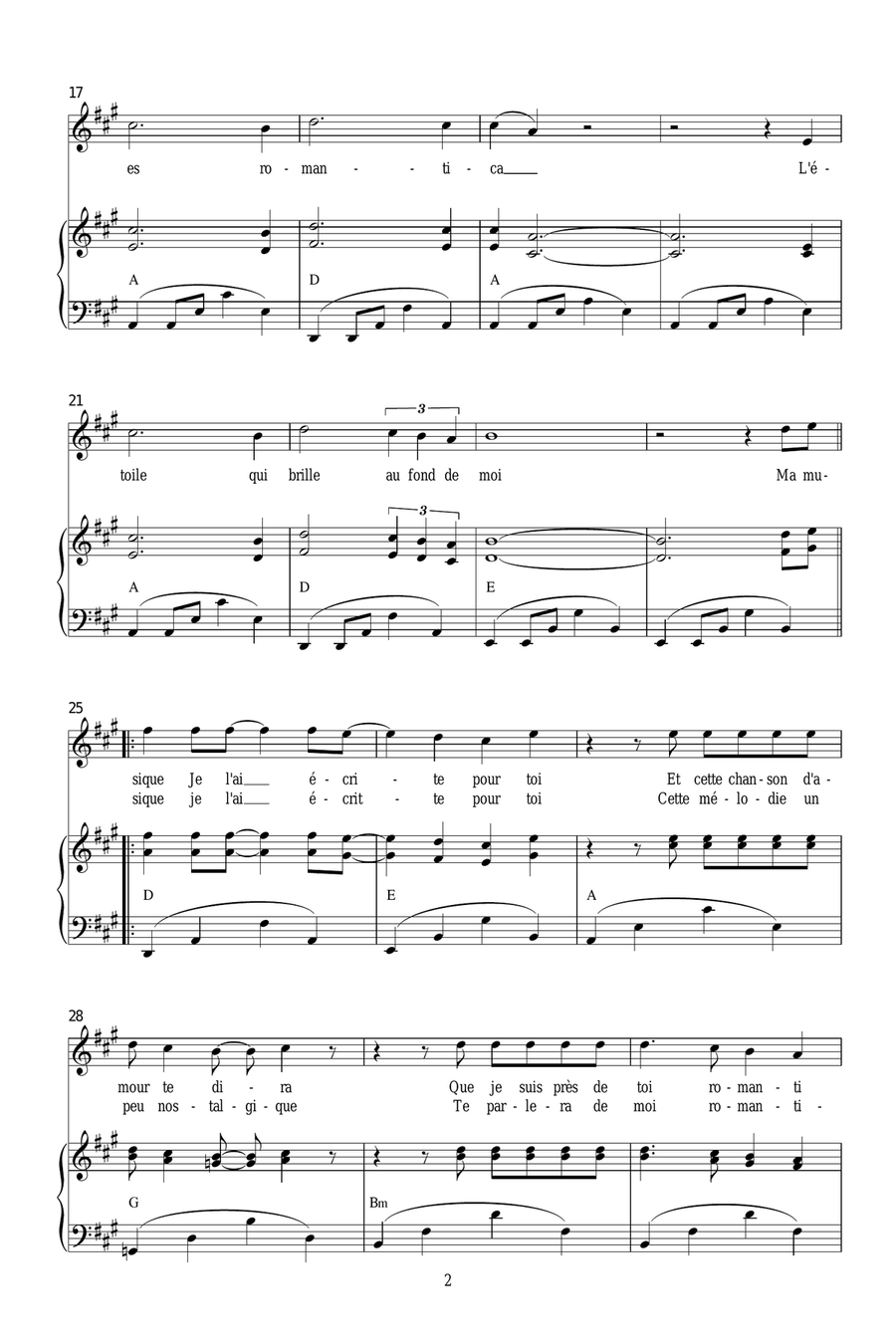 Romantica Romantica Piano, Vocal scores gallery preview page 2