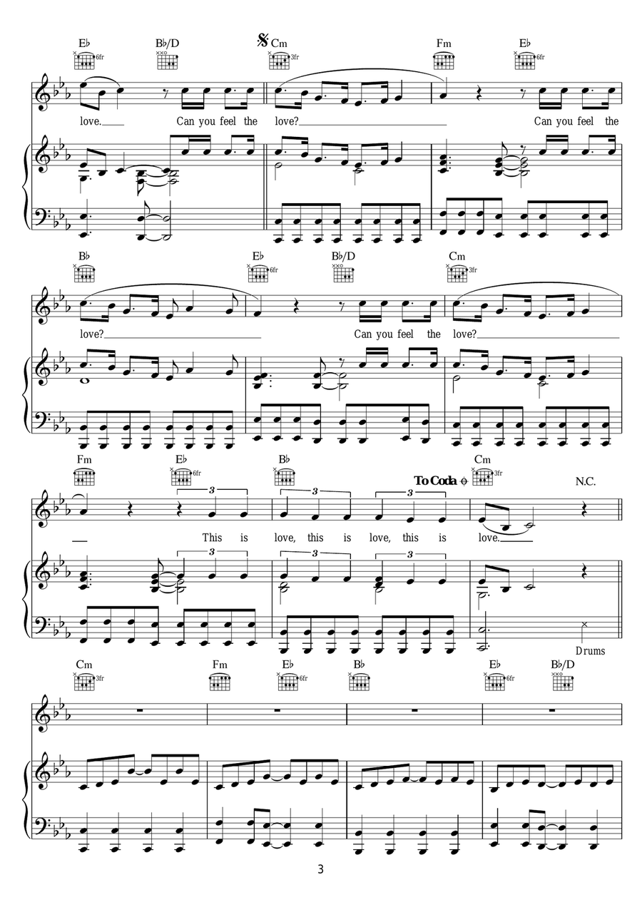 This Is Love This Is Love Piano, Vocal scores gallery preview page 3