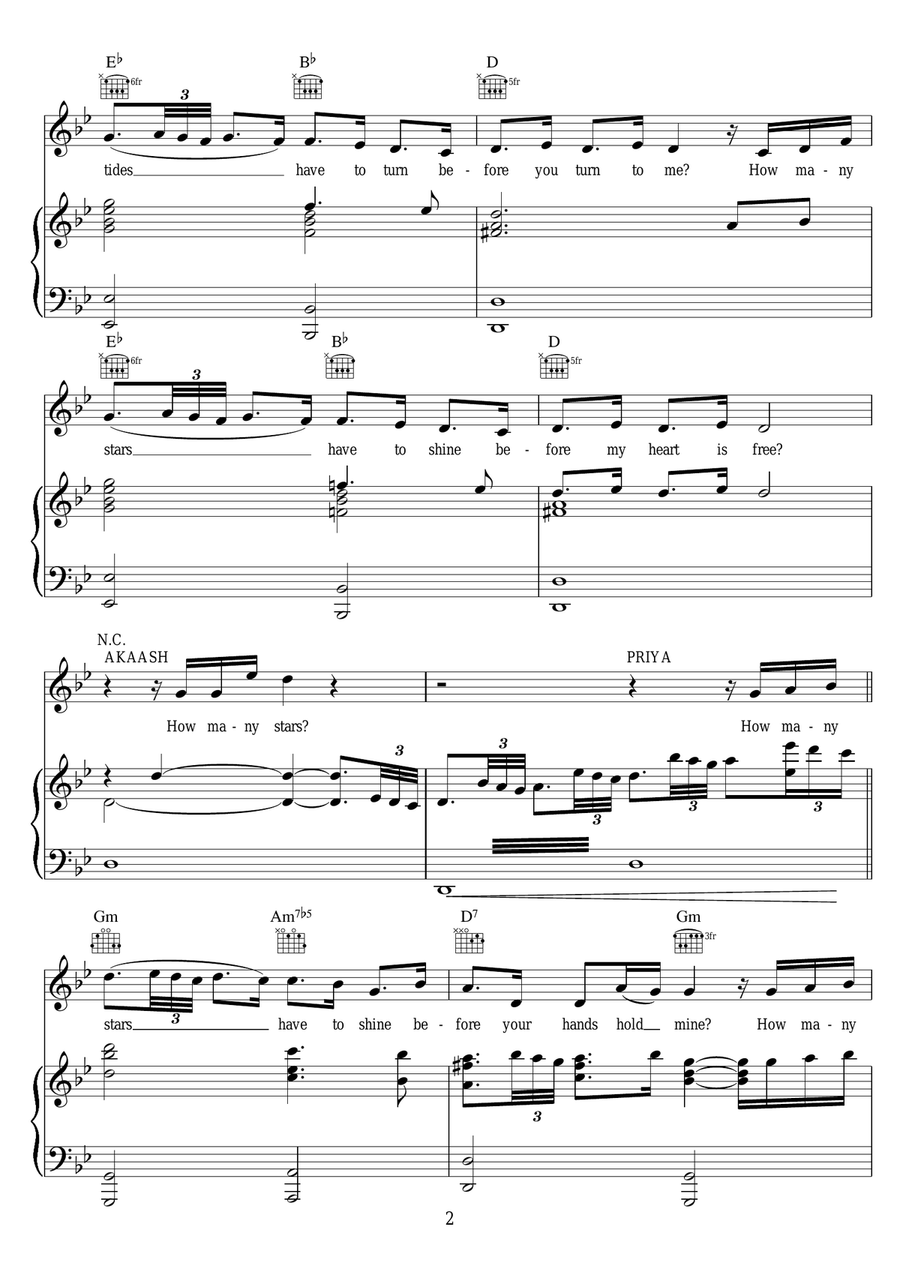 How Many Stars? How Many Stars? Piano, Vocal scores gallery preview page 2