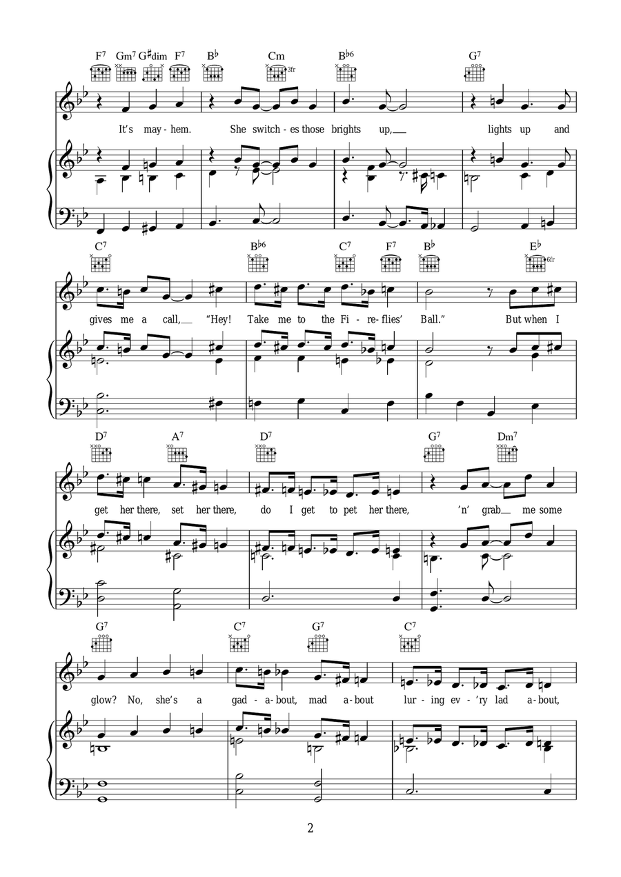 Firefly Firefly Piano, Vocal scores gallery preview page 2