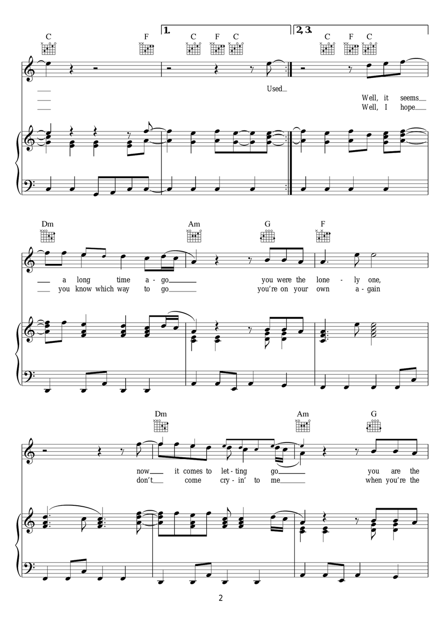 We Don't Talk Anymore We Don't Talk Anymore Piano, Vocal scores gallery preview page 2
