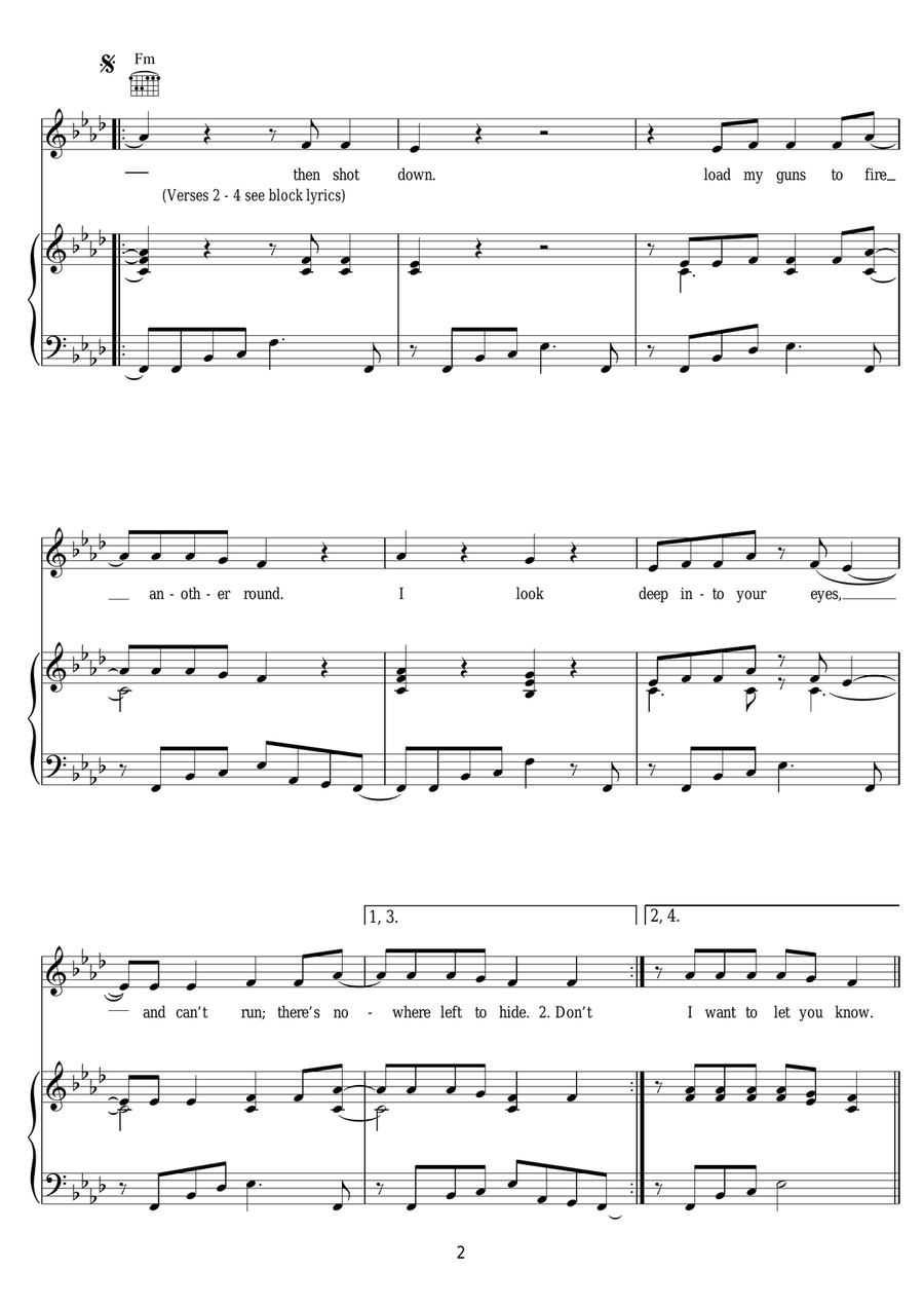 Secret Dreams Secret Dreams Piano, Vocal scores gallery preview page 2