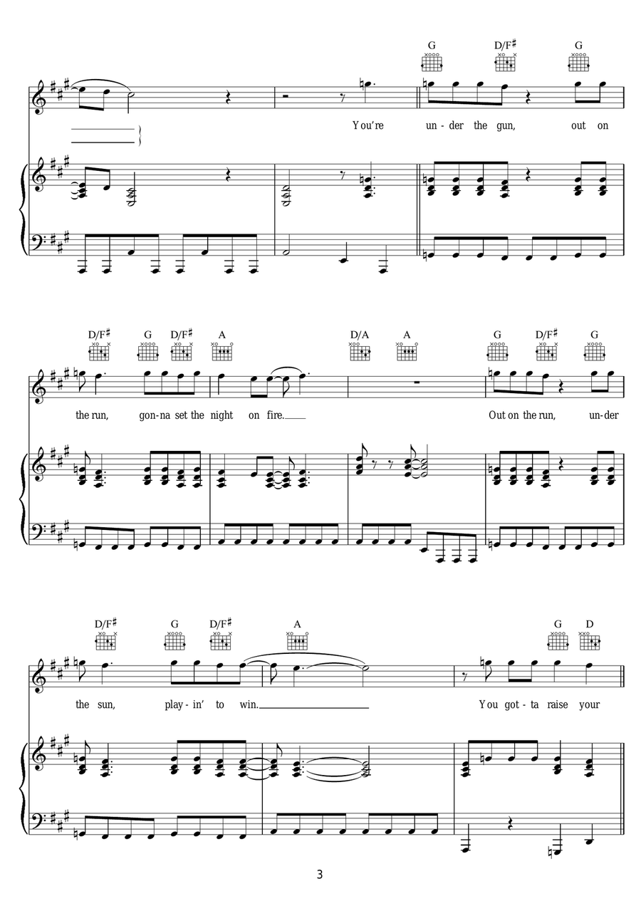 Raise Your Hands Raise Your Hands Piano, Vocal scores gallery preview page 3