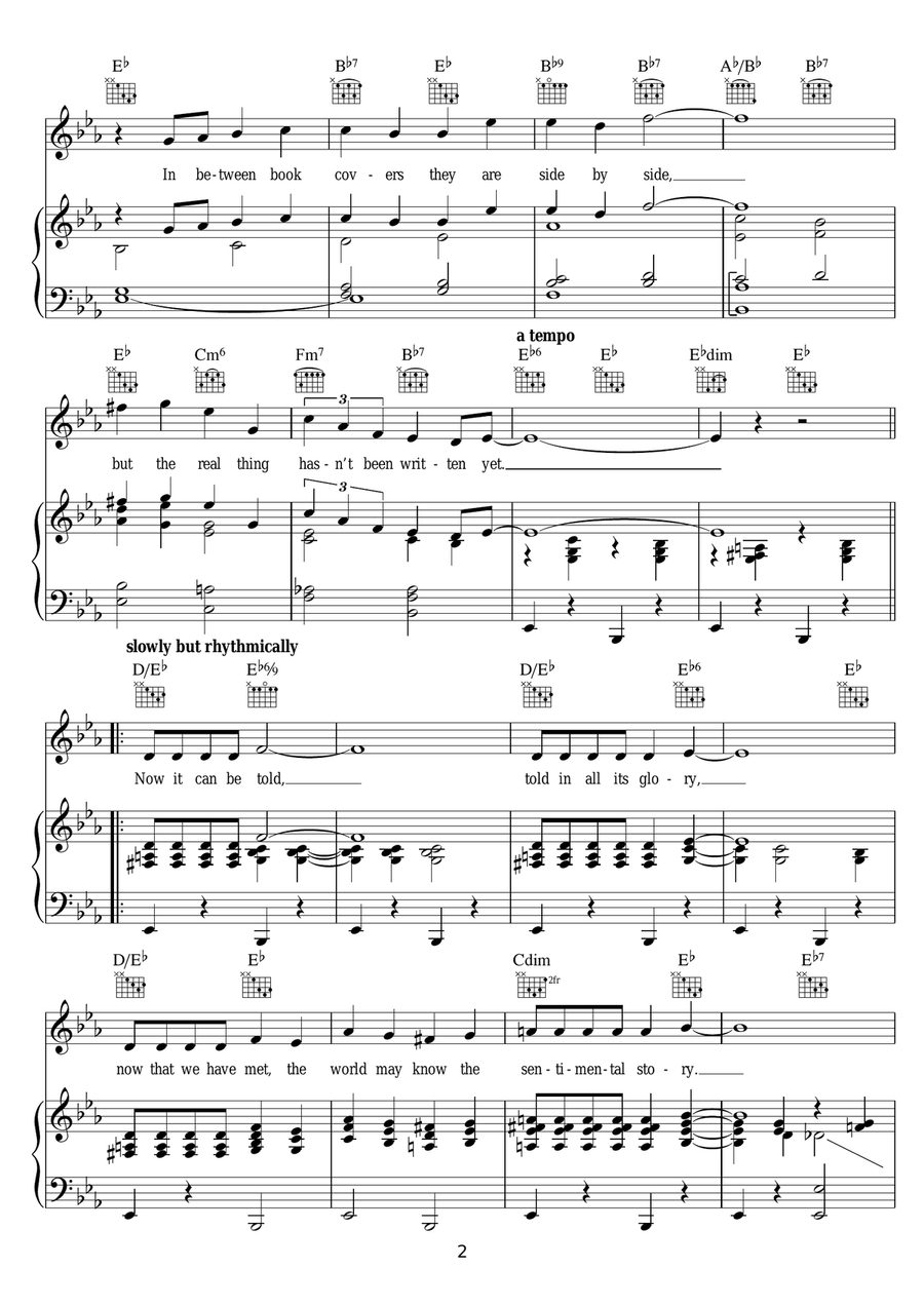 Now It Can Be Told Now It Can Be Told Piano, Vocal scores gallery preview page 2