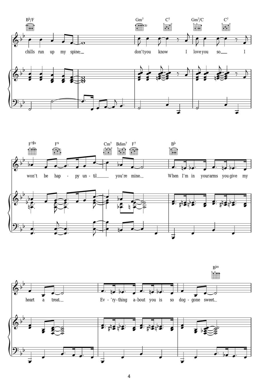 Make Love To Me Make Love To Me Piano, Vocal scores gallery preview page 4