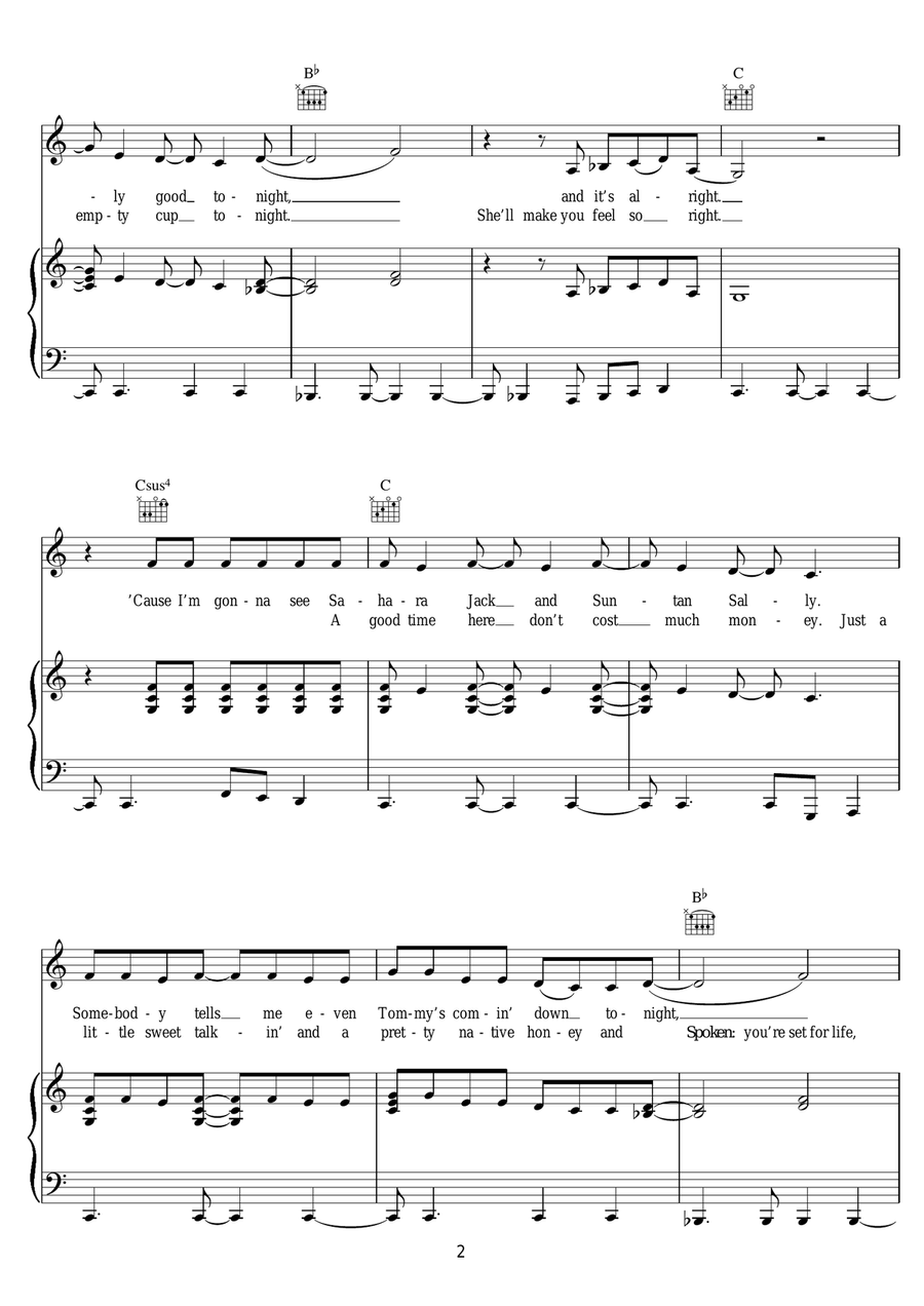 99 In The Shade 99 In The Shade Piano, Vocal scores gallery preview page 2
