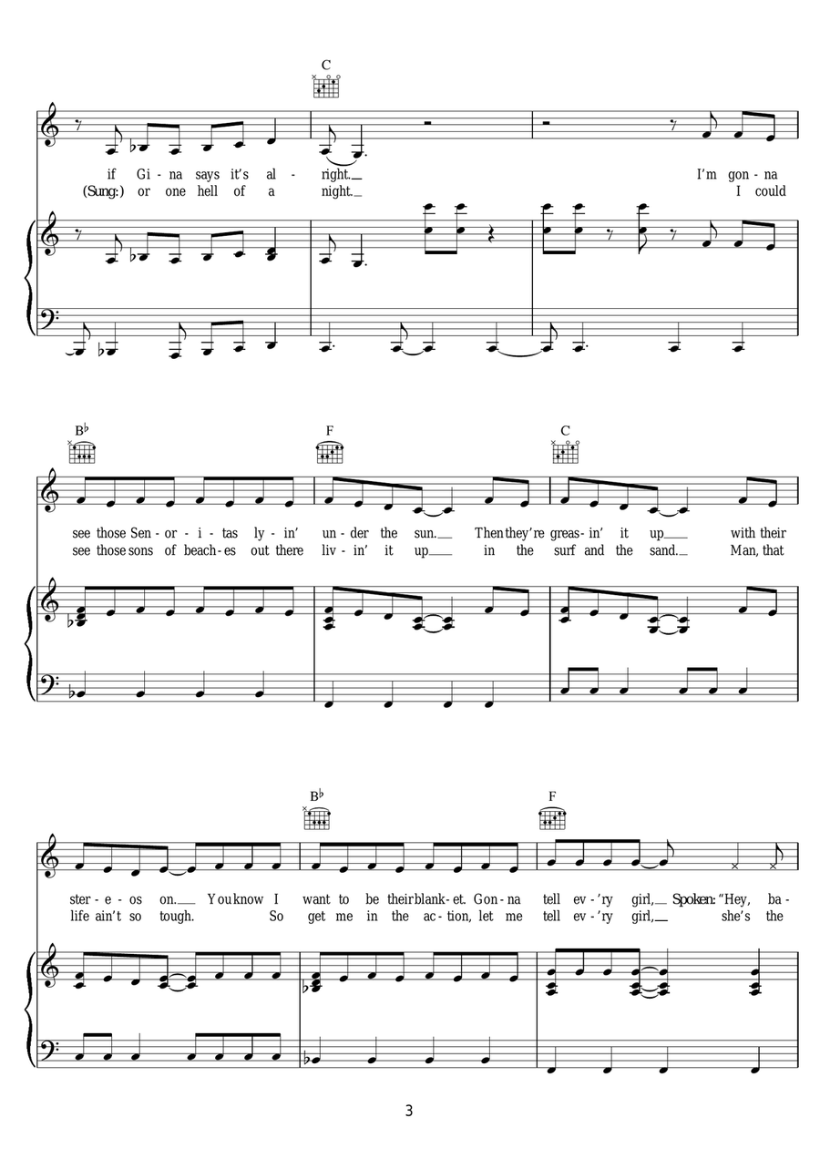 99 In The Shade 99 In The Shade Piano, Vocal scores gallery preview page 3