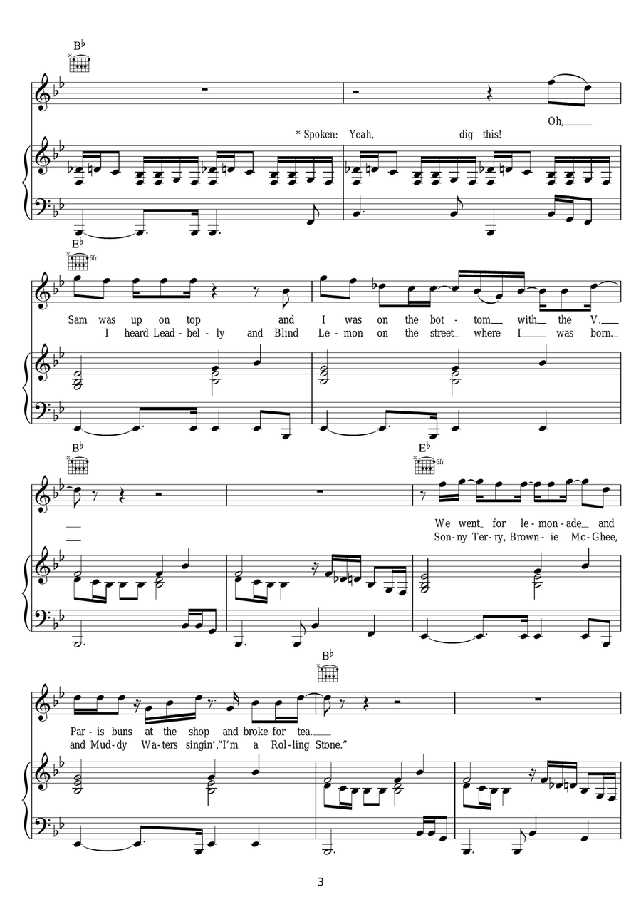 Cleaning Windows Cleaning Windows Piano, Vocal scores gallery preview page 3