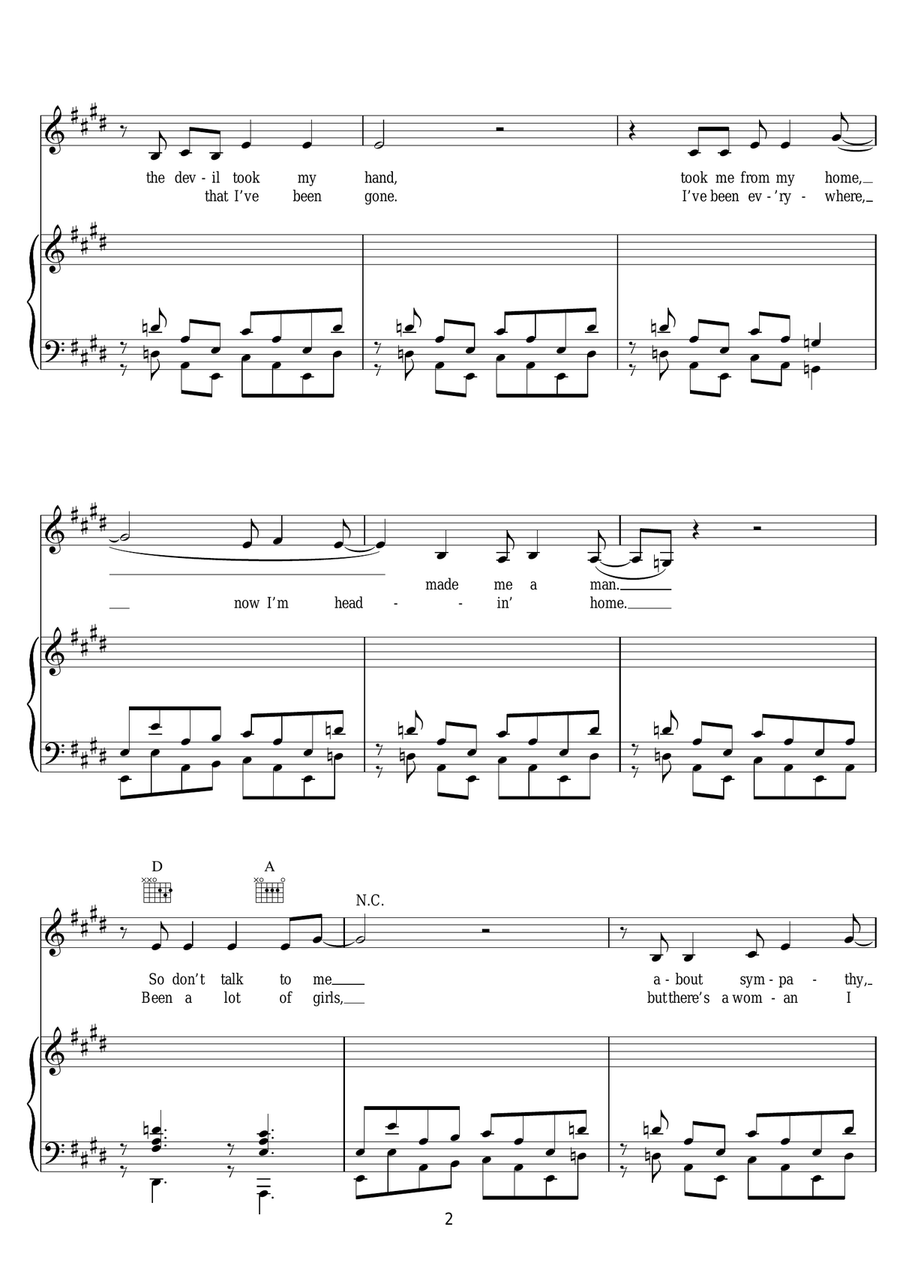 Homebound Train Homebound Train Piano, Vocal scores gallery preview page 2