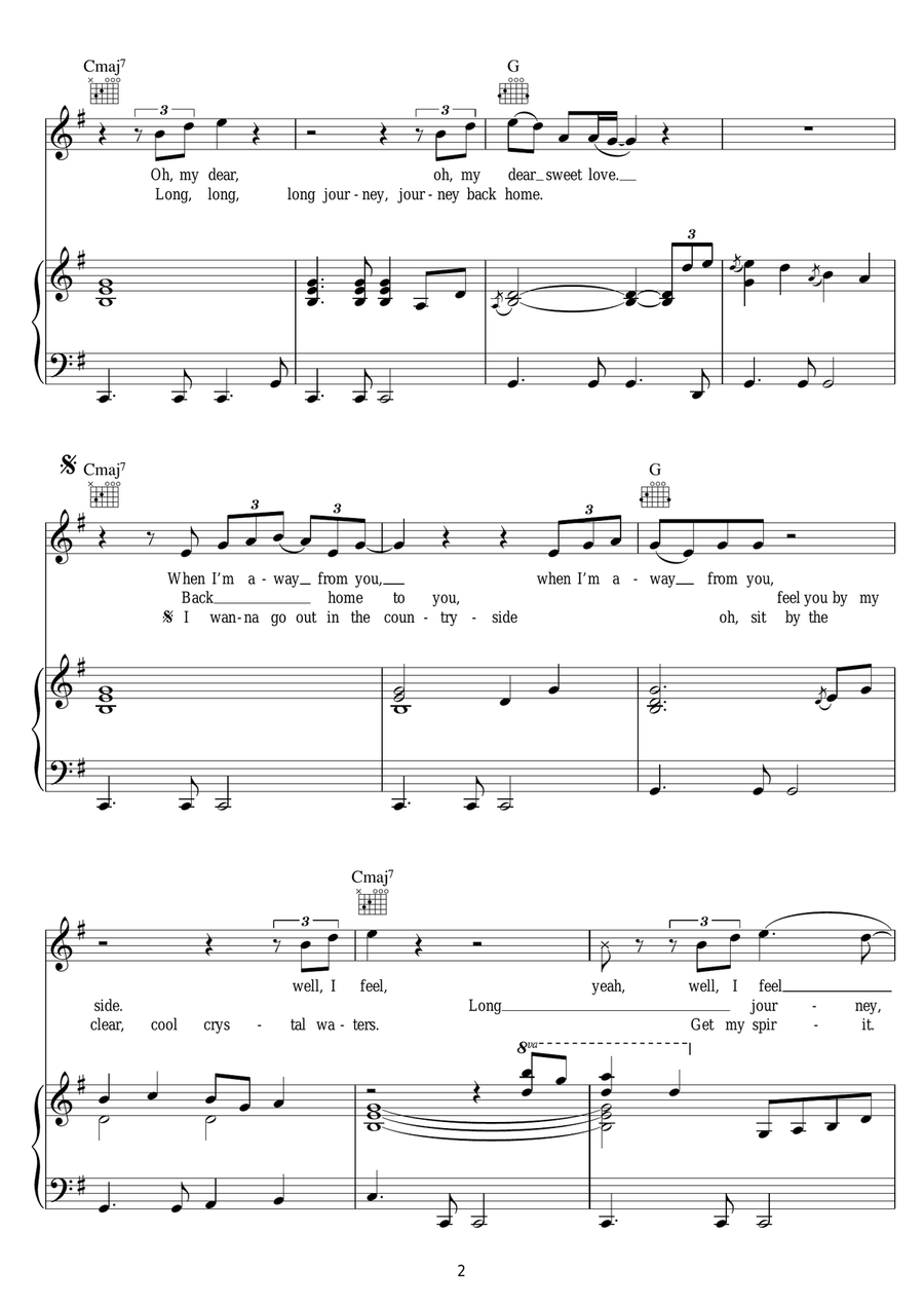 Hymns To The Silence Hymns To The Silence Piano, Vocal scores gallery preview page 2