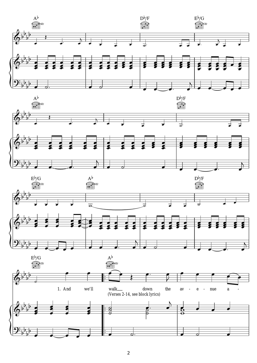 And The Healing Has Begun Piano, Vocal scores gallery preview page 2