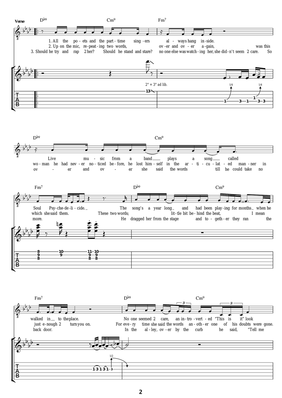 Joy In Repetition Joy In Repetition Electric Guitar scores gallery preview page 2