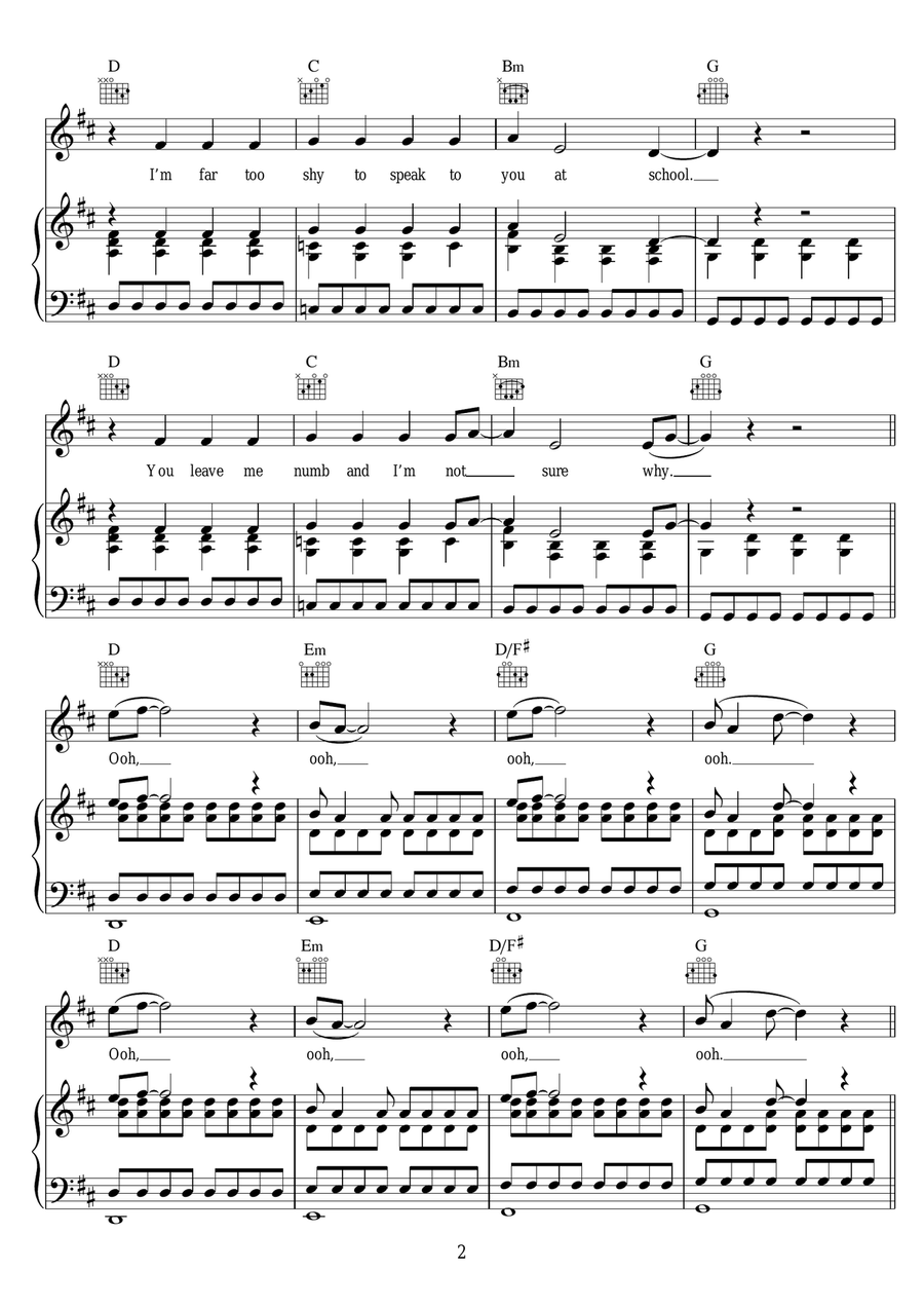 Spitting Games Spitting Games Piano, Vocal scores gallery preview page 2