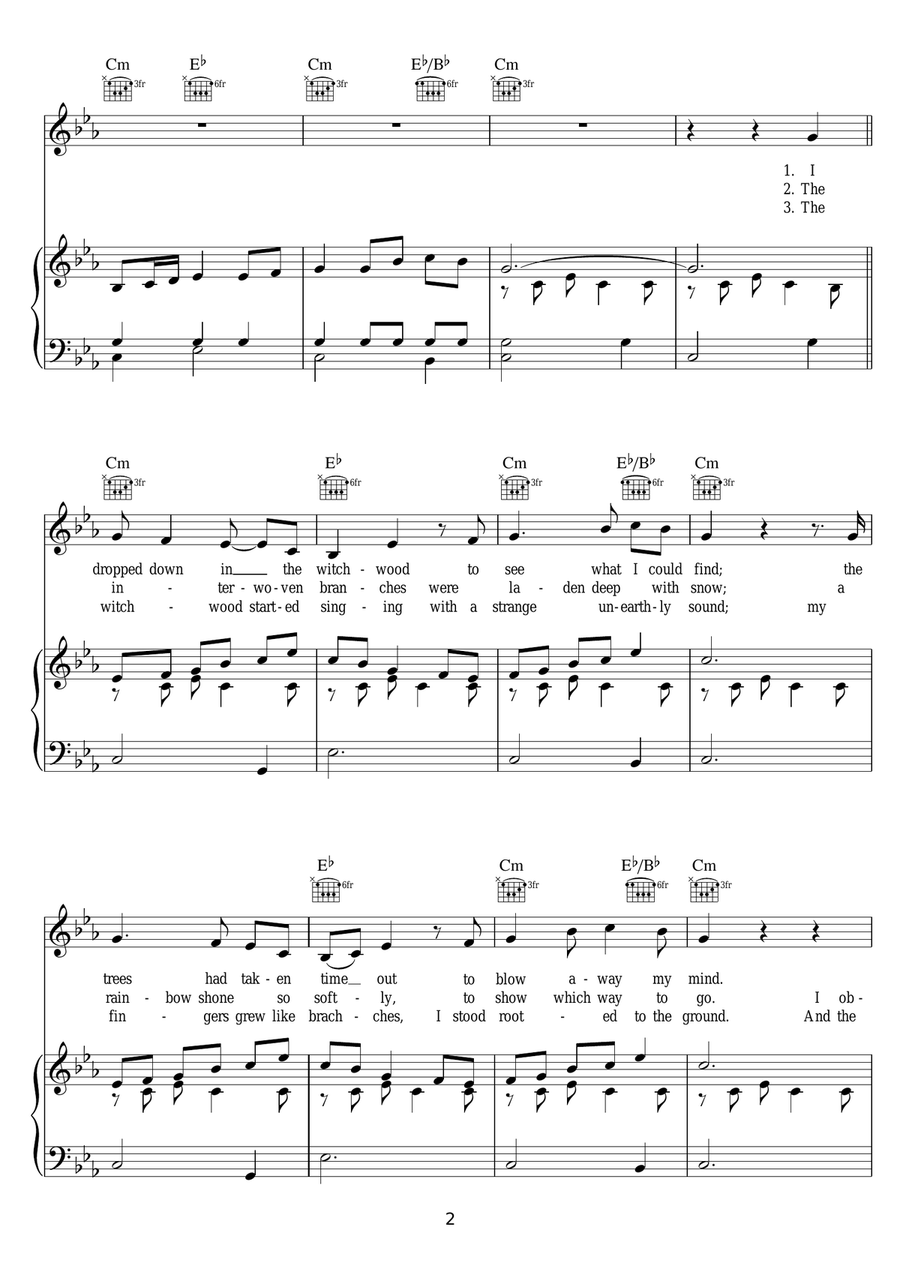Witchwood Witchwood Piano, Vocal scores gallery preview page 2